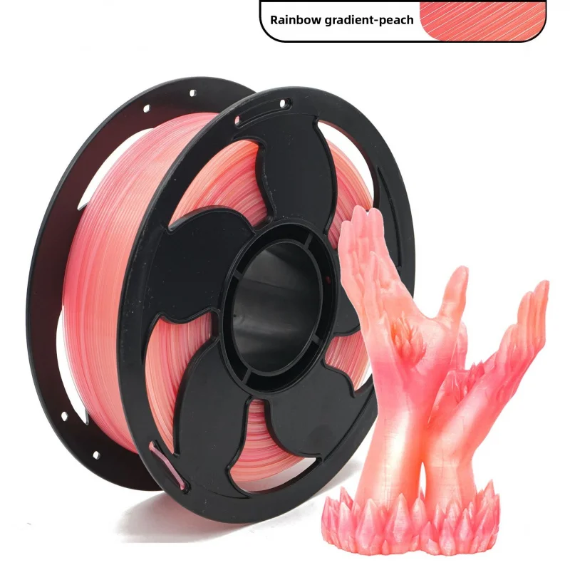 Crystal PLA 3D Printer Filament, Rainbow Gradient Dream Crystal PLA, 1KG Spool
Crystal PLA 3D Printer Filament, Rainbow Gradient Dream Crystal PLA, 1KG Spool