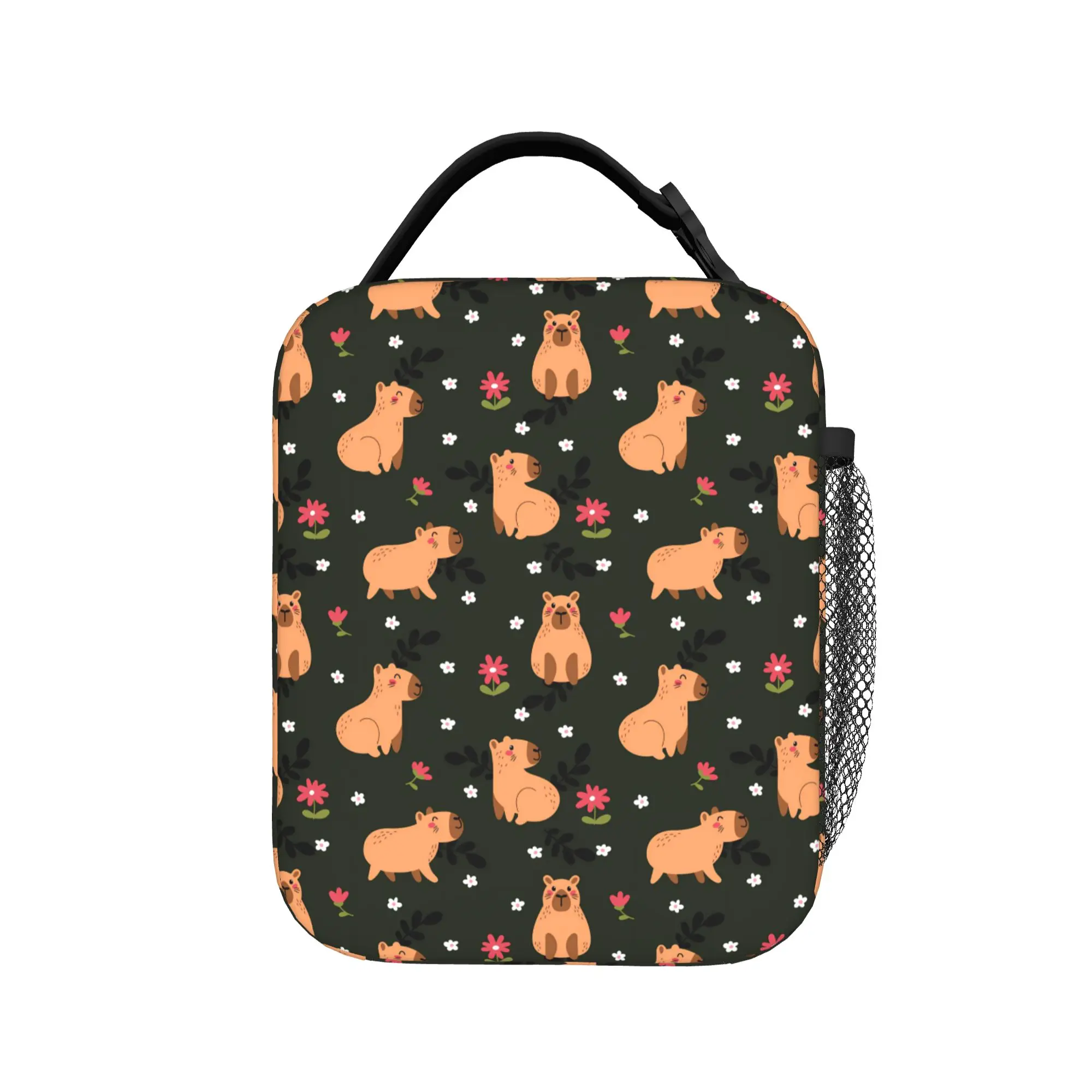 Dark Floral Capybara Lunch Bag Office Lunch Box For Women Vintage Designer Thermal Lunch Bags Waterproof Convenient Cooler Bag
Dark Floral Capybara Lunch Bag Office Lunch Box For Women Vintage Designer Thermal Lunch Bags Waterproof Convenient Cooler Bag