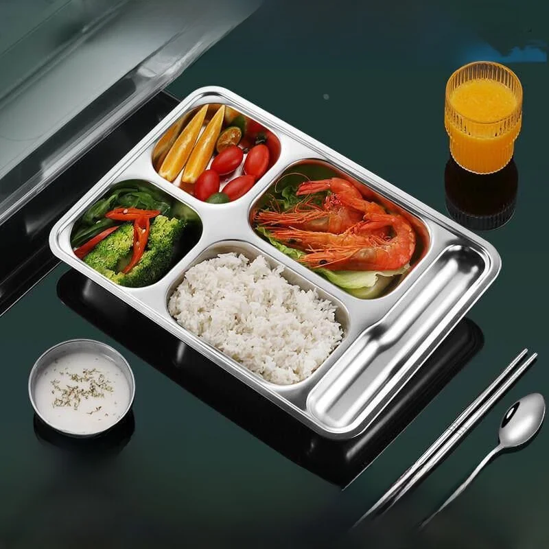 Large Capacity Stainless Steel Fast Food Plate Divided for Adults Home Use Restaurant Meal Plate Ins Style Customizable Hello...
Large Capacity Stainless Steel Fast Food Plate Divided for Adults Home Use Restaurant Meal Plate Ins Style Customizable Hello...