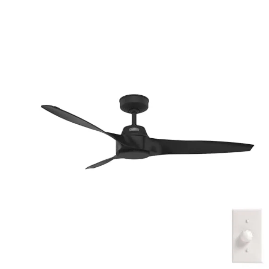 52 inch Outdoor or Indoor Ceiling Fan No Light - Matte Black, for Patio Porch Garage Living Room, Standard Mount, 3 Blades, Wal
52 inch Outdoor or Indoor Ceiling Fan No Light - Matte Black, for Patio Porch Garage Living Room, Standard Mount, 3 Blades, Wal