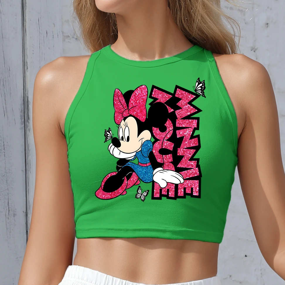 Disney Mickey Women Crop Top Cartoon Mickey Mouse Graphics Print Tank Top Summer Fashion Sexy Streetwear Sleeveless Y2k Clothes
Disney Mickey Women Crop Top Cartoon Mickey Mouse Graphics Print Tank Top Summer Fashion Sexy Streetwear Sleeveless Y2k Clothes