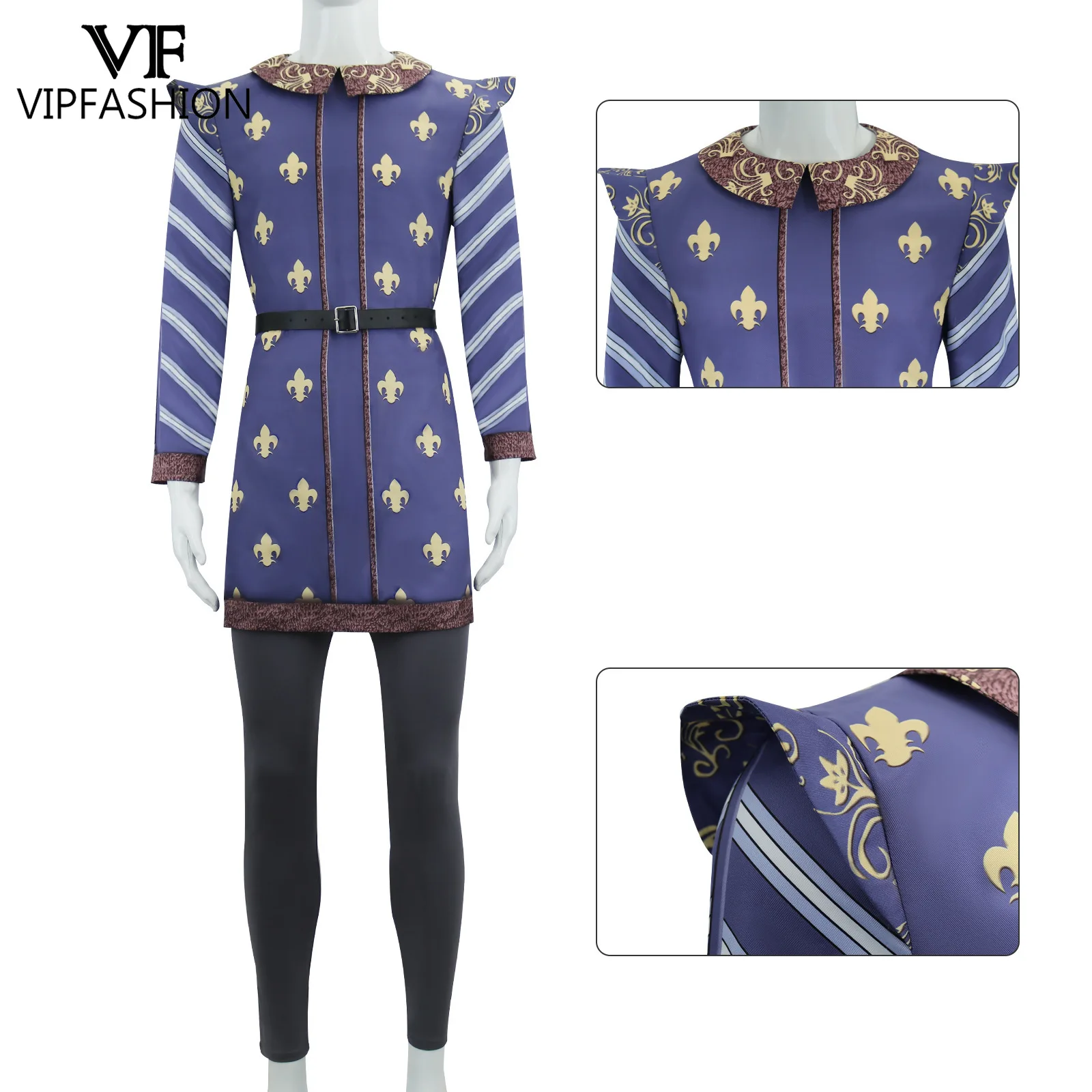 VIP FASHION Halloween Blue Print Lord Farquaad Costume Man Anime Prince Cosplay Dress Up Stage Performance Party Outfit
VIP FASHION Halloween Blue Print Lord Farquaad Costume Man Anime Prince Cosplay Dress Up Stage Performance Party Outfit