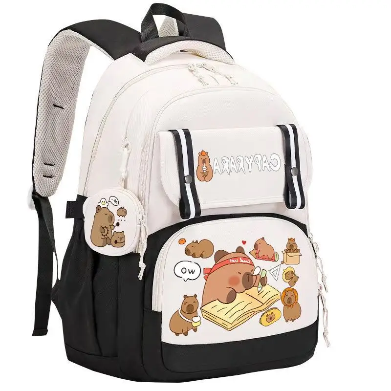 New Capybara Cartoon Print School Bag Lightweight Large Capaci Bapa for Middle And Primary School Students
New Capybara Cartoon Print School Bag Lightweight Large Capaci Bapa for Middle And Primary School Students