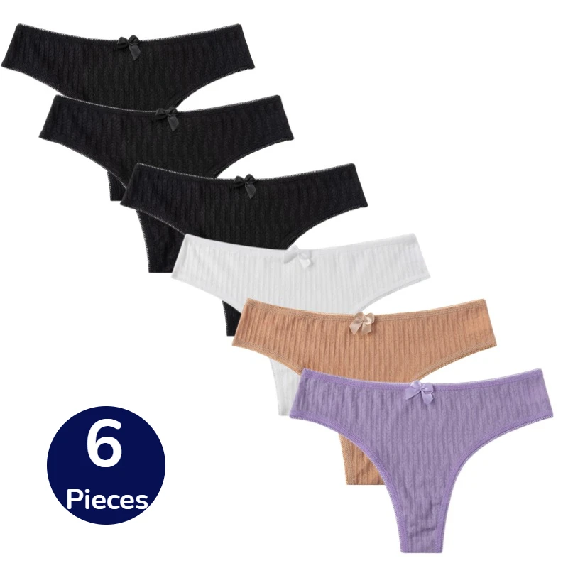 WarmSteps 6PCS Fashion Women's Panties Low-Waist Soft Female Hollow Sweet Bow Thongs Sexy Lingerie Breathable Cozy G-strings Hot
WarmSteps 6PCS Fashion Women's Panties Low-Waist Soft Female Hollow Sweet Bow Thongs Sexy Lingerie Breathable Cozy G-strings Hot