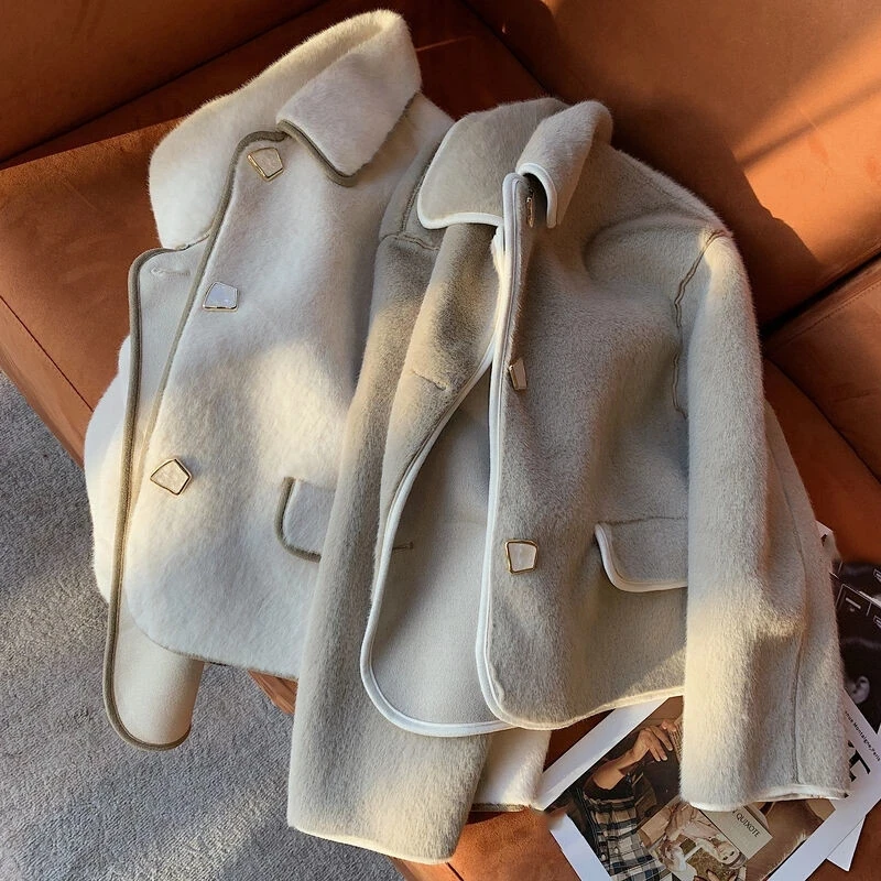 Blends Women Wool Jacket Kawaii Autumn Winter Leisure Fashion All-match Popular Japanese Coat Chic Long Sleeve Warm Outwear
Blends Women Wool Jacket Kawaii Autumn Winter Leisure Fashion All-match Popular Japanese Coat Chic Long Sleeve Warm Outwear