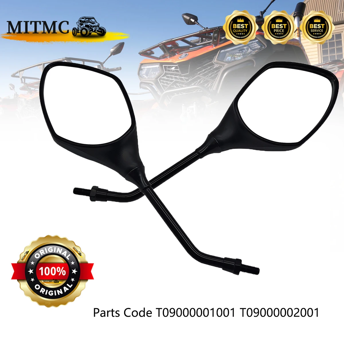 Оригинальное зеркало заднего вида для SEGWAY Snarler AT6 L E5 AT6 S T3b AT6 L T3b AT6 S E5 AT5 ATV T09000001001 T09000002001
Оригинальное зеркало заднего вида для SEGWAY Snarler AT6 L E5 AT6 S T3b AT6 L T3b AT6 S E5 AT5 ATV T09000001001 T09000002001