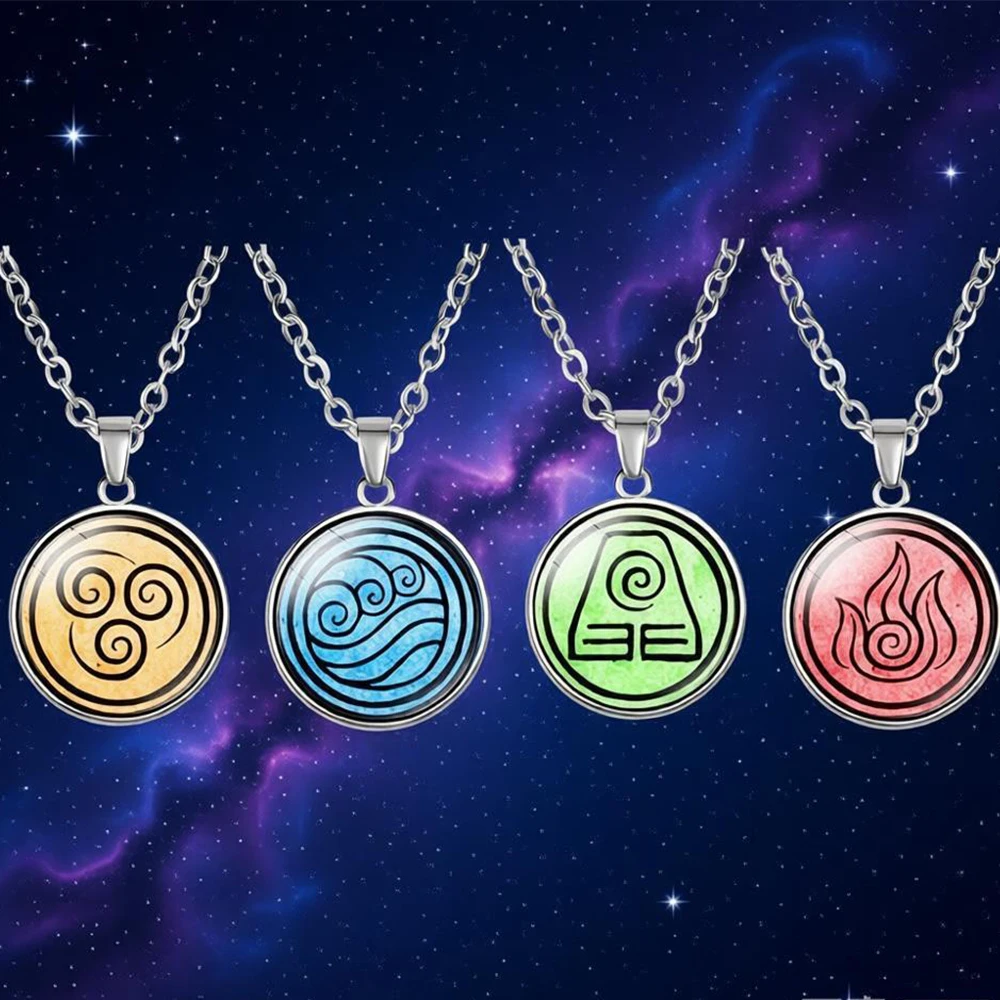 New Avatar The Last Airbender Man Necklace Kingdom Air Nomad Fire and Water Tribe Pendant Glass Cabochon Necklaces
New Avatar The Last Airbender Man Necklace Kingdom Air Nomad Fire and Water Tribe Pendant Glass Cabochon Necklaces