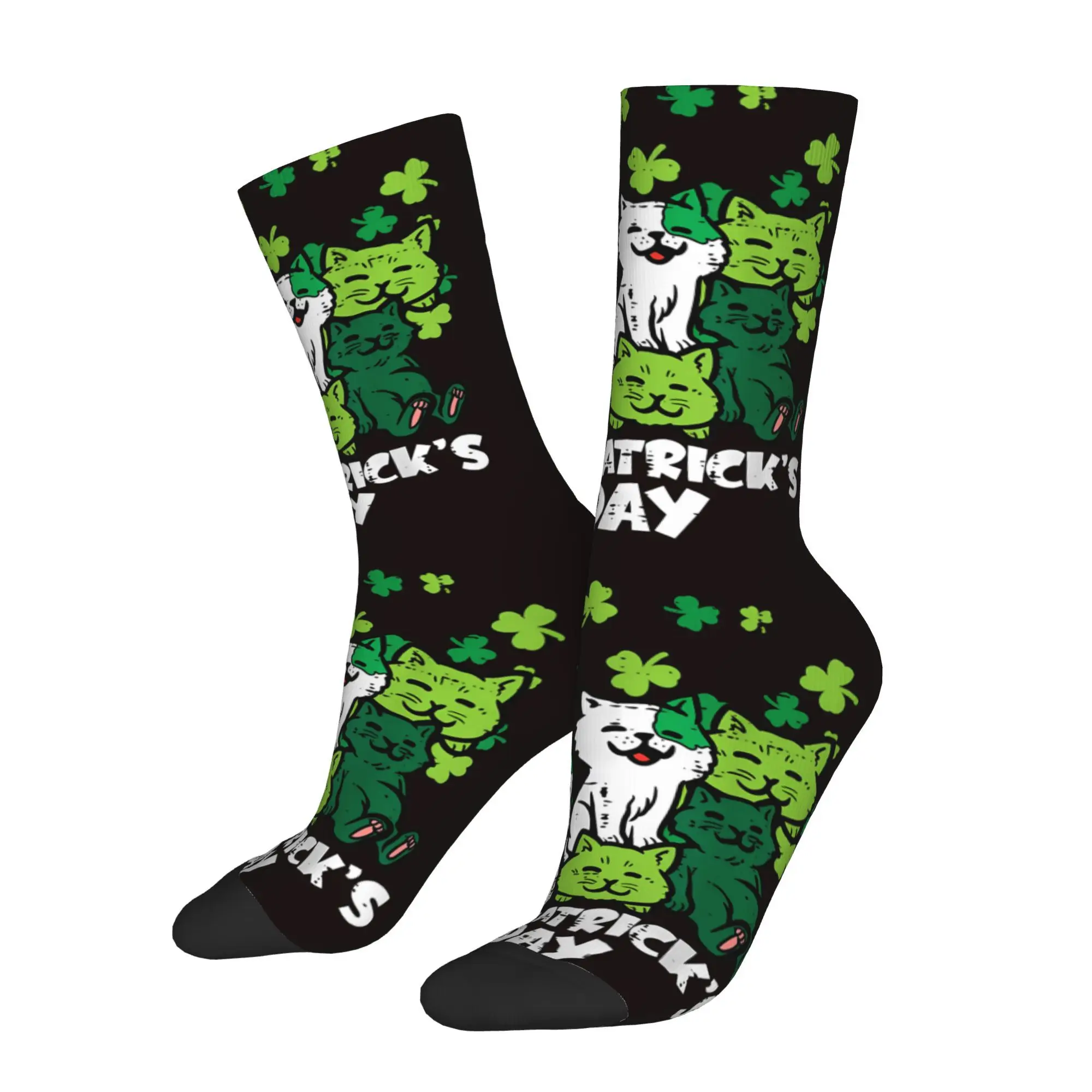 Funny Happy Sock for Men Catricks Day Cats Vintage St. Patrick's Day Pattern Printed Crew Sock Seamless Gift
Funny Happy Sock for Men Catricks Day Cats Vintage St. Patrick's Day Pattern Printed Crew Sock Seamless Gift