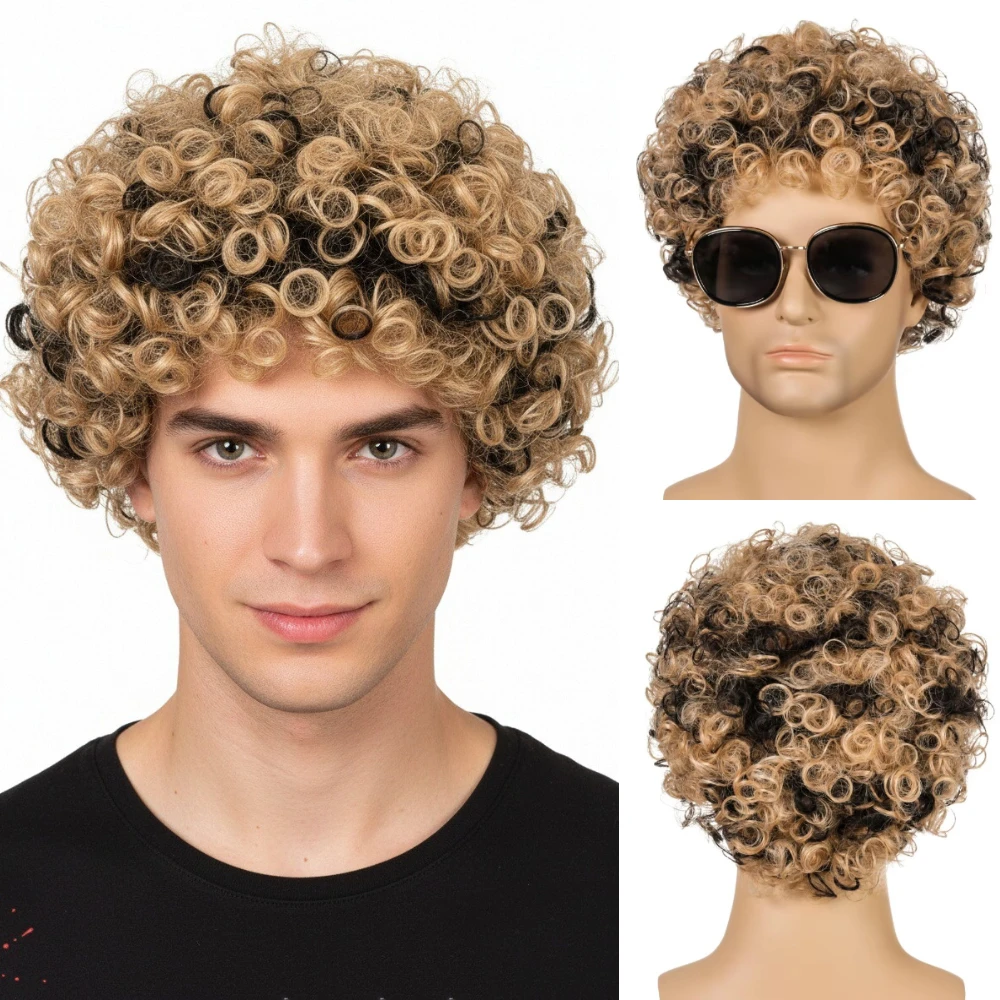 Европейские и американские мужские парики Синтетическое химическое волокно Маленькие вьющиеся волосы Головные уборы Мужские волосы
Европейские и американские мужские парики Синтетическое химическое волокно Маленькие вьющиеся волосы Головные уборы Мужские волосы