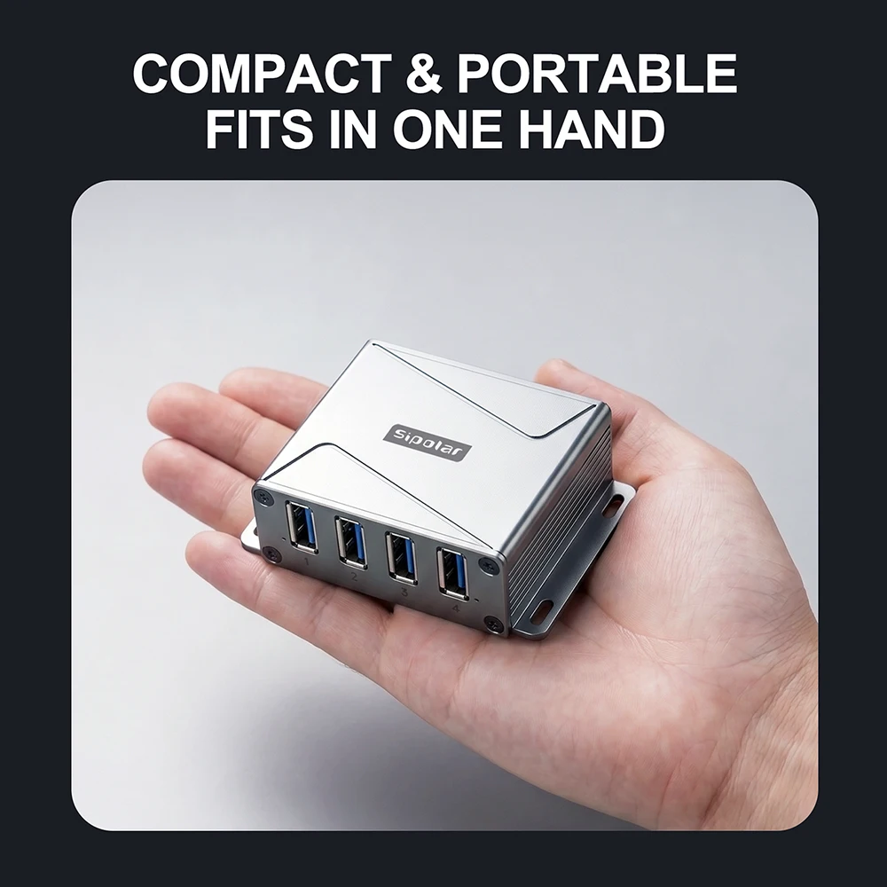 4-Port USB Hub with Type-C Upstream & USB-A Downstream Ports, Dual Power Support, ESD Safe for Office & Lab
4-Port USB Hub with Type-C Upstream & USB-A Downstream Ports, Dual Power Support, ESD Safe for Office & Lab