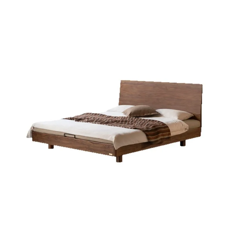 Solid woodModern minimalist black walnut suspended Black standard bedroom DoubleHousehold queen
Solid woodModern minimalist black walnut suspended Black standard bedroom DoubleHousehold queen