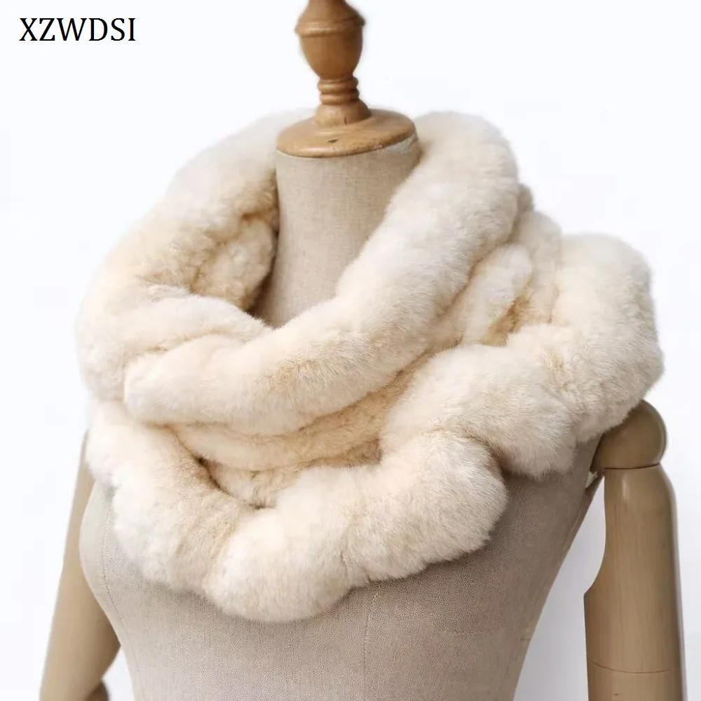 Пушистое кольцо на шею, шарф из натурального меха кролика рекс, зимний утеплитель для женщин, теплые аксессуары
Пушистое кольцо на шею, шарф из натурального меха кролика рекс, зимний утеплитель для женщин, теплые аксессуары