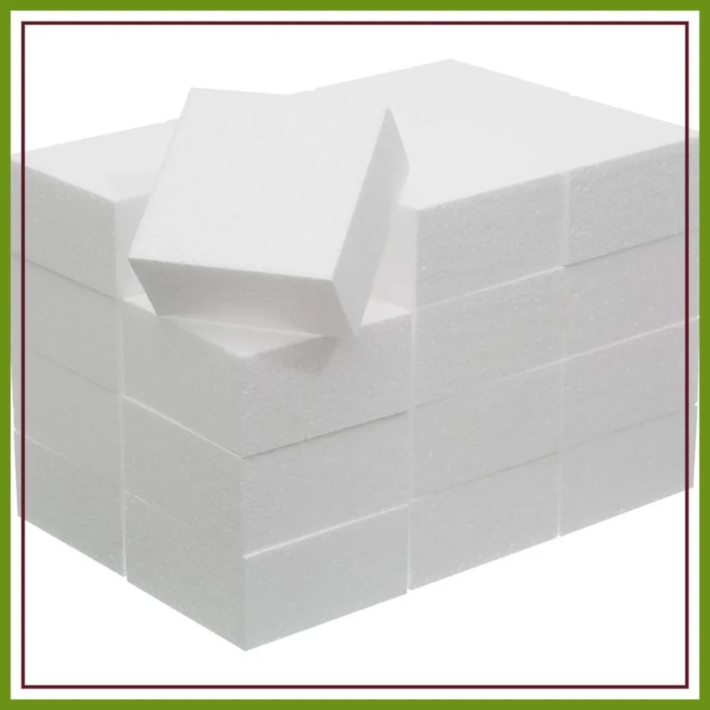 4X4X2 Inch Foam Blocks 24 Pack Polystyrene Brick for Crafts, School Projects, Floral Arrangements, Modeling
4X4X2 Inch Foam Blocks 24 Pack Polystyrene Brick for Crafts, School Projects, Floral Arrangements, Modeling