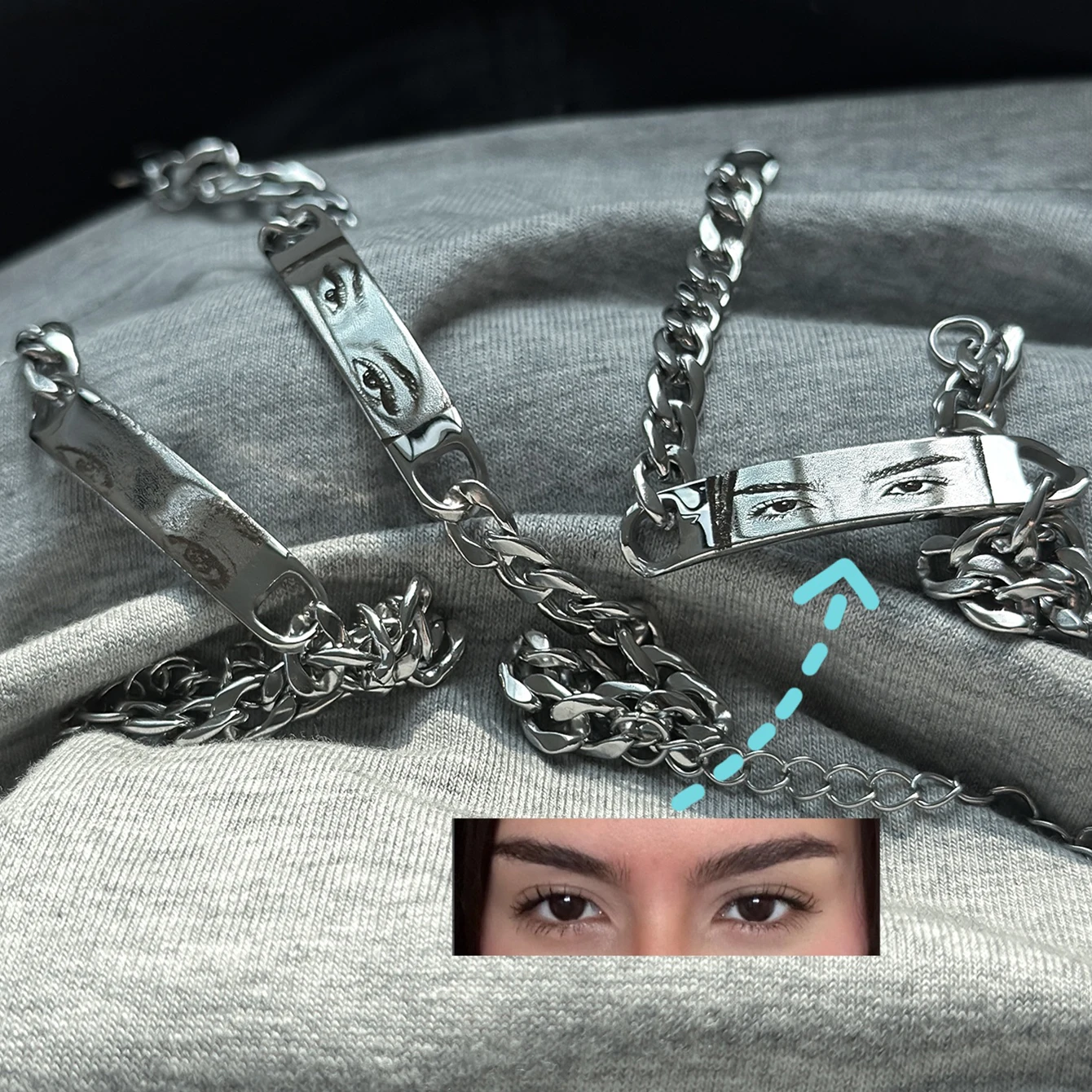 DHQH Wholesale Customized Eye Bracelet Drawing Bracelet Personalized Photo Bracelet Customized Eye Image Jewelry Couple Gift
DHQH Wholesale Customized Eye Bracelet Drawing Bracelet Personalized Photo Bracelet Customized Eye Image Jewelry Couple Gift