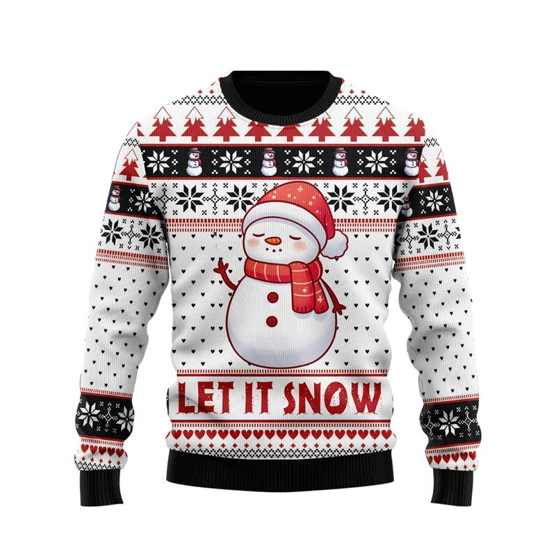 Cute Snowman Graphic Sweatshirts Fashion Snowmies Ugly Christmas Sweater For Women Men Tops Casual Unisex Long Sleeve Tracksuit
Cute Snowman Graphic Sweatshirts Fashion Snowmies Ugly Christmas Sweater For Women Men Tops Casual Unisex Long Sleeve Tracksuit