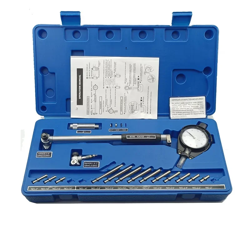 Bore Gauge 1.4"-6" Bore Gauge 0.0005" Dial Indicator Bore Deep Engine Hole Cylinder Measurement Gage Cylinder Gauge
Bore Gauge 1.4"-6" Bore Gauge 0.0005" Dial Indicator Bore Deep Engine Hole Cylinder Measurement Gage Cylinder Gauge
