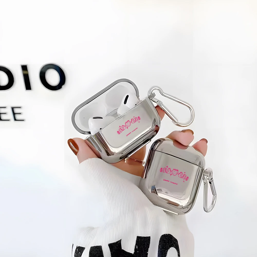Pink Cartoon Text Electroplated Silver Earphone Case for AirPods Pro3/Pro2/Pro Earbuds Case for AirPods 4/3/2/1 Protective Cover
Pink Cartoon Text Electroplated Silver Earphone Case for AirPods Pro3/Pro2/Pro Earbuds Case for AirPods 4/3/2/1 Protective Cover