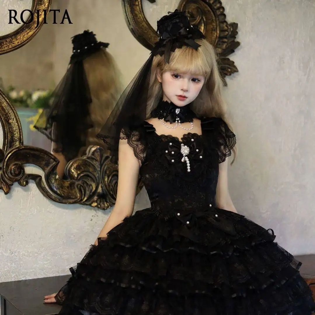 White Dress Original Design Heart Lace Summer Lolita Dress for Women 2026 New Sweet Rainbow Color JSK Strap Dress
White Dress Original Design Heart Lace Summer Lolita Dress for Women 2026 New Sweet Rainbow Color JSK Strap Dress