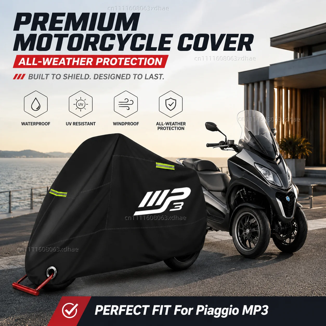 Outdoor Motorcycle Cover Waterproof Full Protection 190T Oxford Cloth For For Piaggio MP3 125 300 400 500 MP3125 MP3300 MP3500
Outdoor Motorcycle Cover Waterproof Full Protection 190T Oxford Cloth For For Piaggio MP3 125 300 400 500 MP3125 MP3300 MP3500