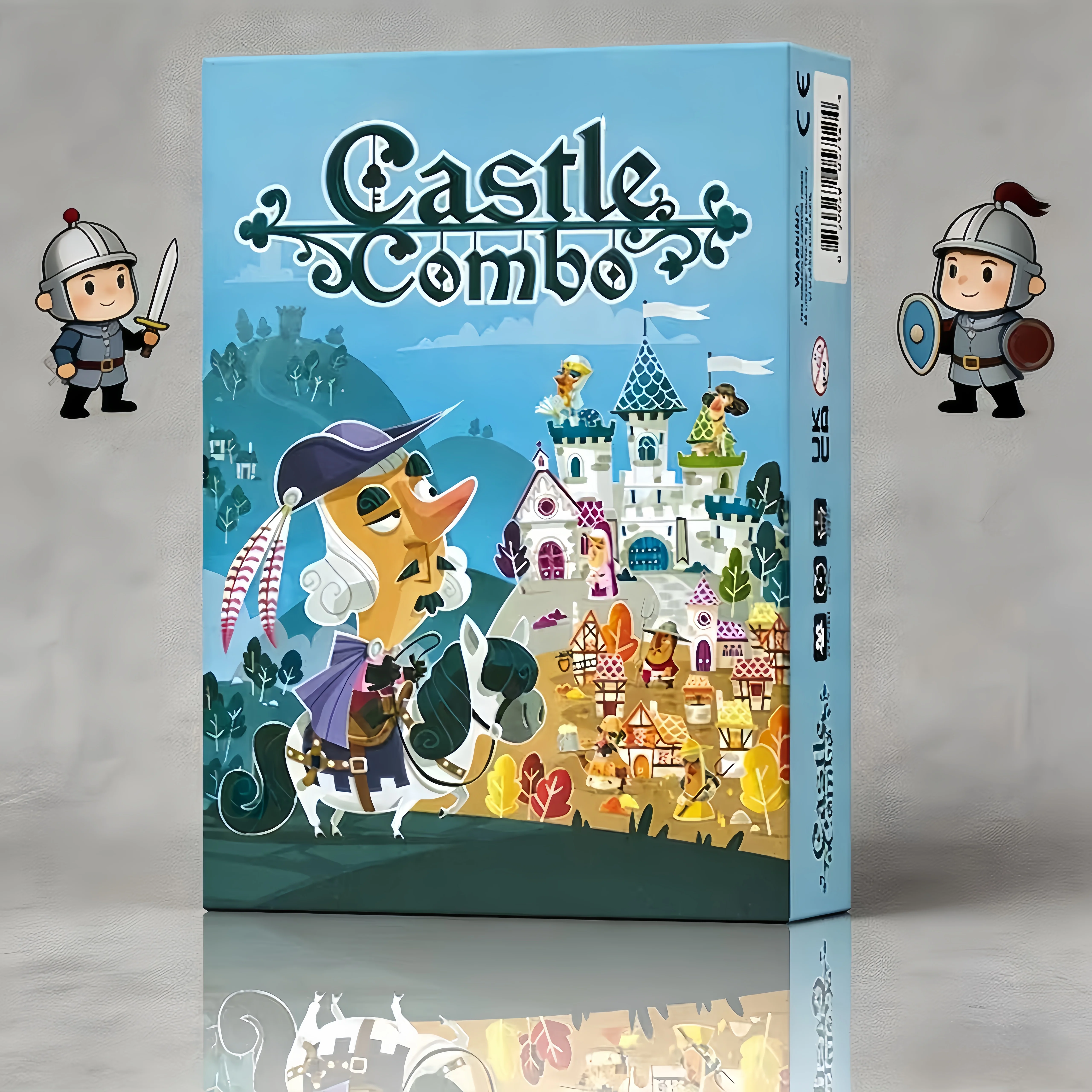 Новая модель популярной настольной игры Castle Combo для 2-5 игроков, английская версия, стратегическая игра для вечеринок/семьи, карточная игра.
Новая модель популярной настольной игры Castle Combo для 2-5 игроков, английская версия, стратегическая игра для вечеринок/семьи, карточная игра.