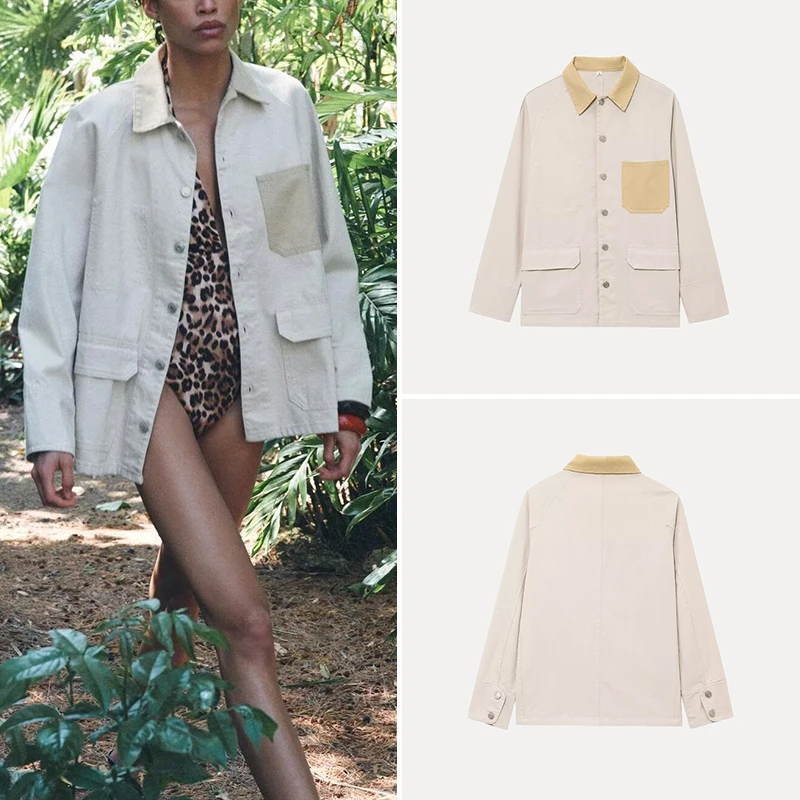 Spring 2025 Women's Faion Versatile ket Decorated irt Jaet Street Sle Regular Length Polyester Fiber 00%
Spring 2025 Women's Faion Versatile ket Decorated irt Jaet Street Sle Regular Length Polyester Fiber 00%