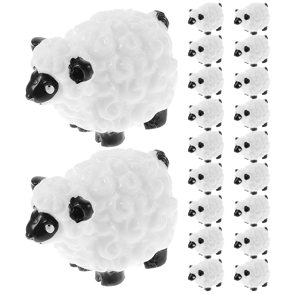 20pcs Miniature Sheep Figurines Resin Lawn Statues for Moss Micro Landscapes Cute Goat Decorations Mini Gardens Tabletops
20pcs Miniature Sheep Figurines Resin Lawn Statues for Moss Micro Landscapes Cute Goat Decorations Mini Gardens Tabletops