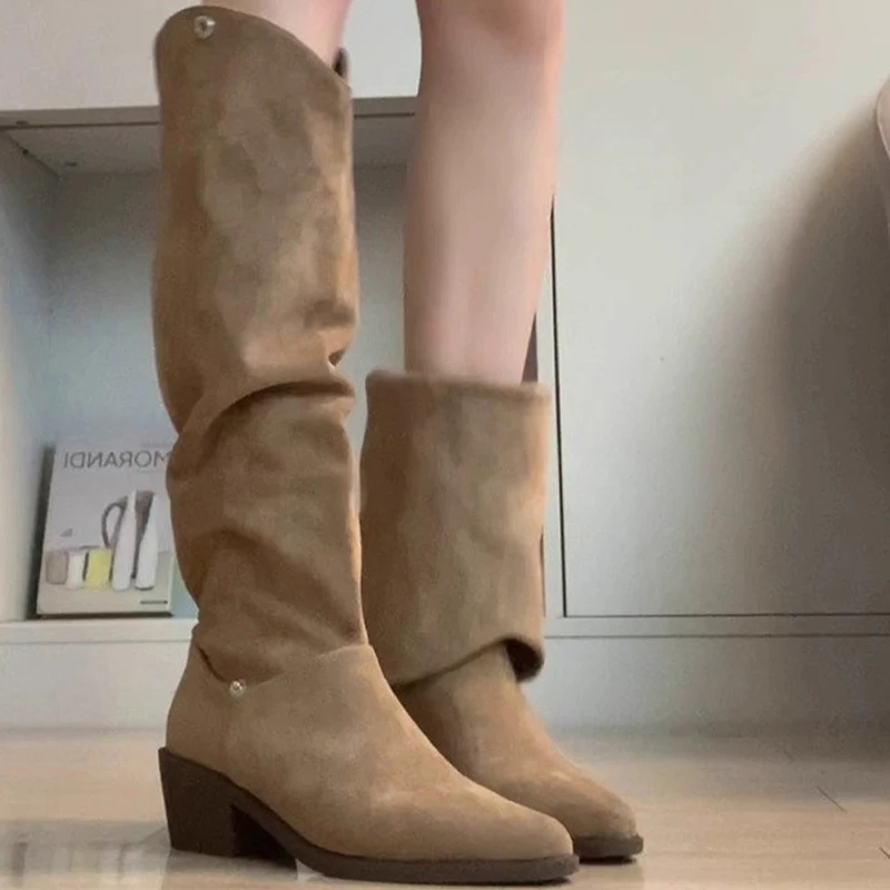 Массивные женские высокие сапоги на среднем каблуке. Дизайнерская обувь. Модные ботильоны «Челси» 2025 года. Туфли-лодочки. Новый тренд. Прогулочные готические Mujer Botas.
Массивные женские высокие сапоги на среднем каблуке. Дизайнерская обувь. Модные ботильоны «Челси» 2025 года. Туфли-лодочки. Новый тренд. Прогулочные готические Mujer Botas.