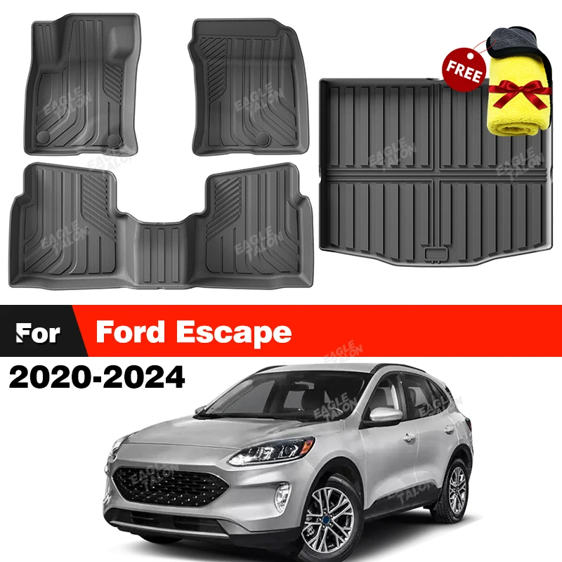 Для Ford Escape 2020-2024 2023 2022 2021 всепогодный напольный коврик из ТПЭ, коврик в багажник, ковер, автомобильные аксессуары для интерьера
Для Ford Escape 2020-2024 2023 2022 2021 всепогодный напольный коврик из ТПЭ, коврик в багажник, ковер, автомобильные аксессуары для интерьера