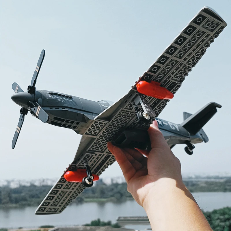 Military Model WW2 Series P51 Fighter Collection Ornament Building Blocks Bricks Toys Christmas Gifts
Military Model WW2 Series P51 Fighter Collection Ornament Building Blocks Bricks Toys Christmas Gifts