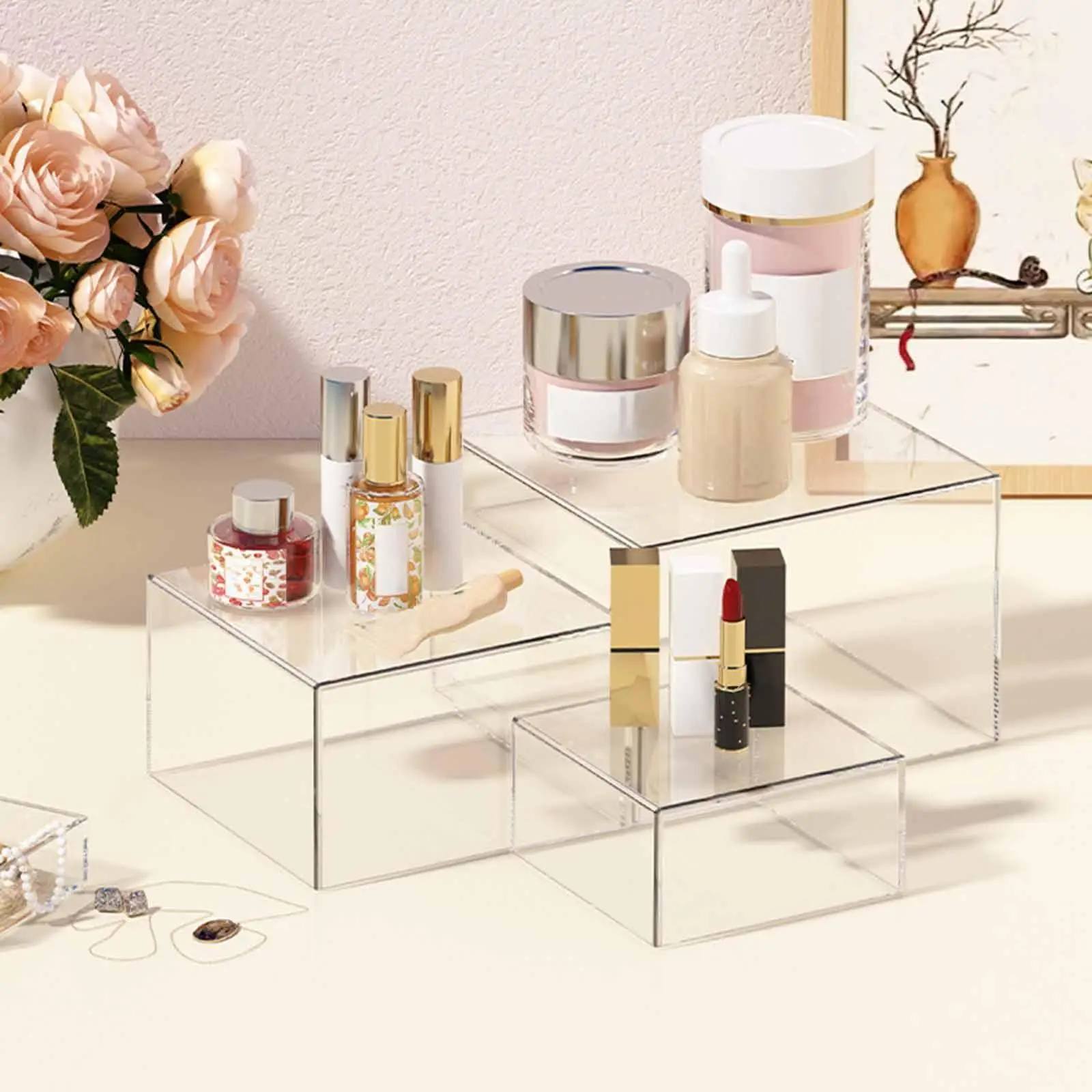 3x Cube Display Boxes Risers Table Centerpiece Elegant Practical Food Risers for Action Figures Dolls Cake Jewelry Collections
3x Cube Display Boxes Risers Table Centerpiece Elegant Practical Food Risers for Action Figures Dolls Cake Jewelry Collections