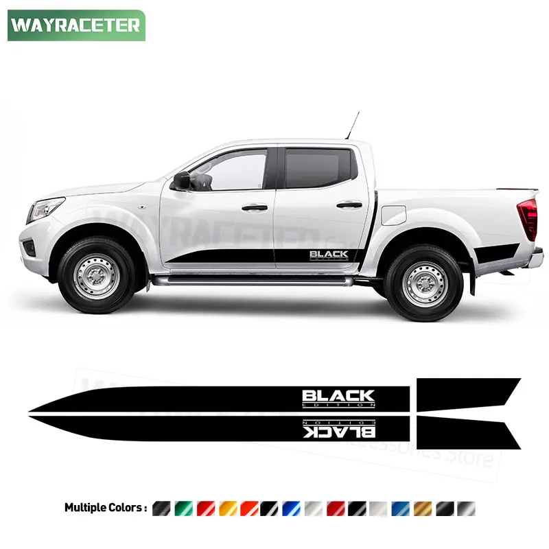 2 Pcs Door Side Stripes Skirt Sticker Black Edition Graphics Vinyl Decal For Nissan Navara D23 2024 NP300 2025 Accessories
2 Pcs Door Side Stripes Skirt Sticker Black Edition Graphics Vinyl Decal For Nissan Navara D23 2024 NP300 2025 Accessories