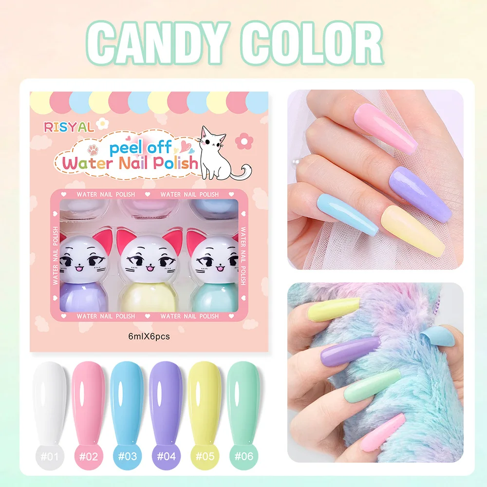 6ml Pink White Nude Candy Color Glitter Water-Based Peel Off Nail Polish Glass Bottle Nail Art Polish DIY Design No Need Lamp
6ml Pink White Nude Candy Color Glitter Water-Based Peel Off Nail Polish Glass Bottle Nail Art Polish DIY Design No Need Lamp