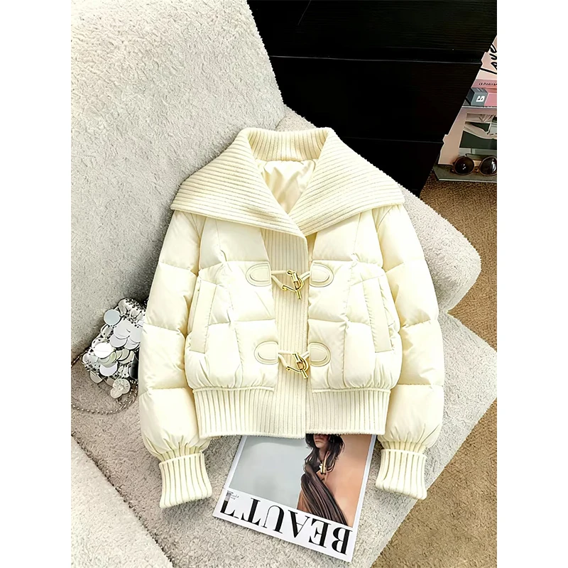 Thiened Fce ort Cotton Jaet Women's Autumn Winter New Casual Design Small Size Korean Sle Loose Fit Long Sve Coat
Thiened Fce ort Cotton Jaet Women's Autumn Winter New Casual Design Small Size Korean Sle Loose Fit Long Sve Coat