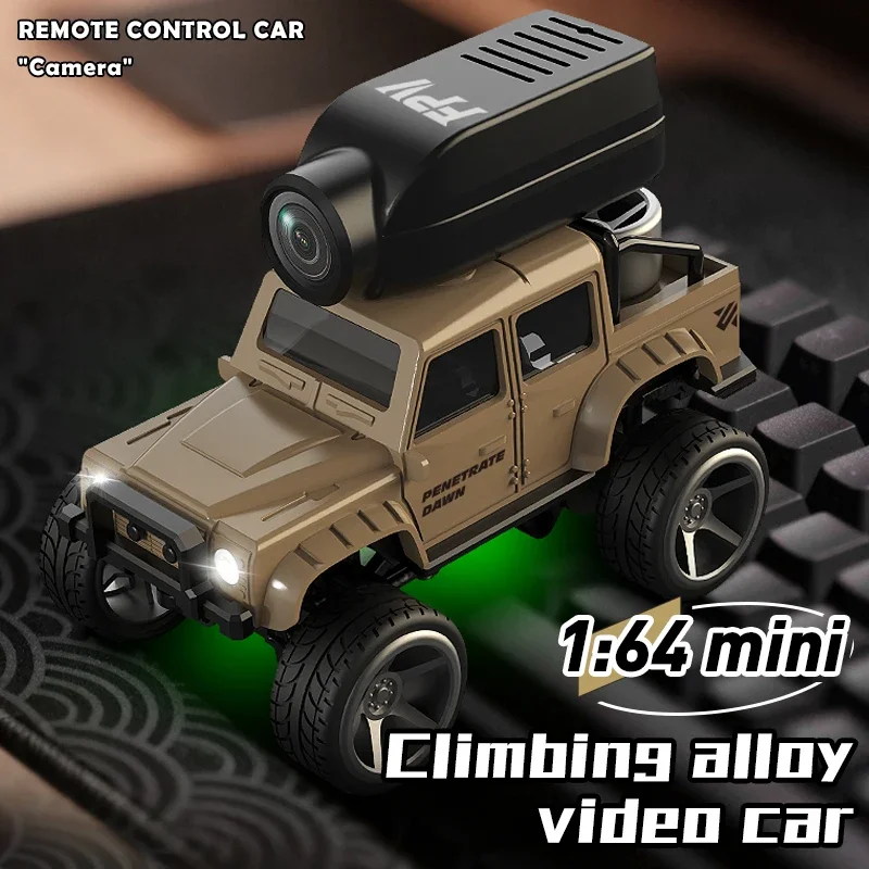 1:64 Mini Alloy FPV RC Car With HD Camera Phone App Gravity Sensor Remote Control Off-Road Climbing Vehicle LED Light Toy Gift
1:64 Mini Alloy FPV RC Car With HD Camera Phone App Gravity Sensor Remote Control Off-Road Climbing Vehicle LED Light Toy Gift