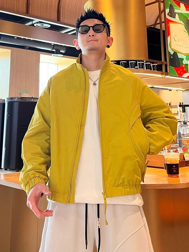 Outdoor Pure Color Stand Collar Jacket Men's Spring Trend Loose High-End Feeling Top Youthful Versatile Casual Outerwear
Outdoor Pure Color Stand Collar Jacket Men's Spring Trend Loose High-End Feeling Top Youthful Versatile Casual Outerwear