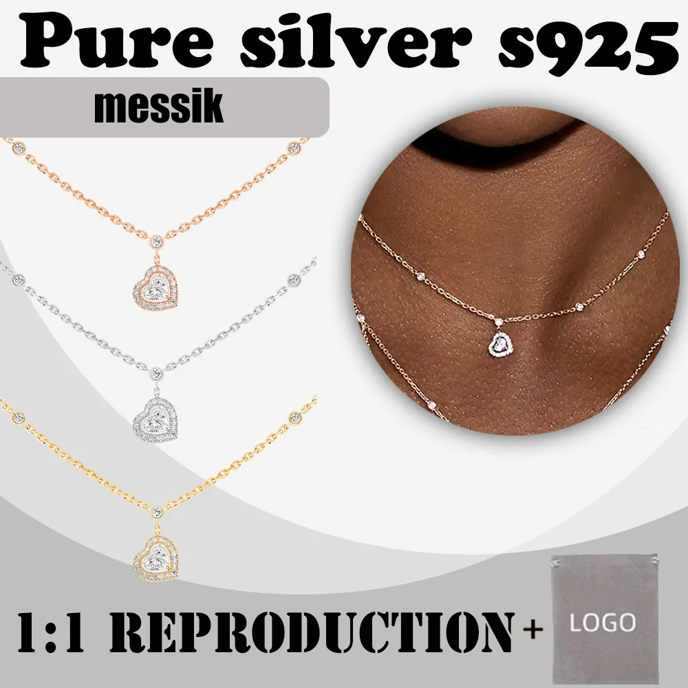 Sterling silver s925 heart-shaped diamond necklace messik style JOY Coeur series fashion luxury charm necklace
Sterling silver s925 heart-shaped diamond necklace messik style JOY Coeur series fashion luxury charm necklace