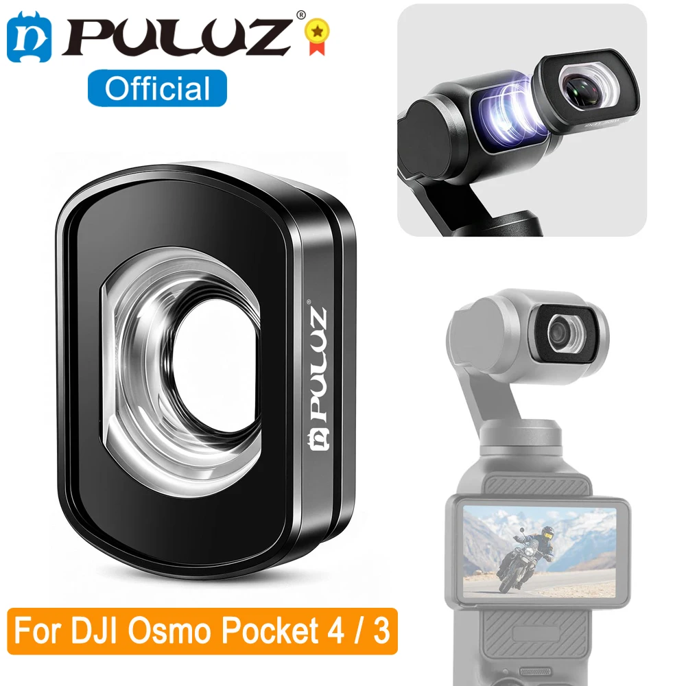 PULUZ 112 Degree Magnetic Wide Angle Filter For DJI Osmo Pocket 4 / Pocket 3 Action Camera FOV Lens Filter Expand Field of View
PULUZ 112 Degree Magnetic Wide Angle Filter For DJI Osmo Pocket 4 / Pocket 3 Action Camera FOV Lens Filter Expand Field of View