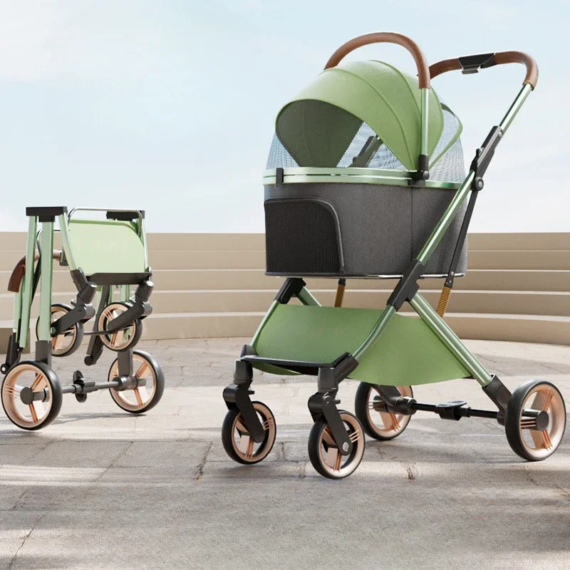 Detachable Pet Stroller Ultra-light Portable Outdoor Cat and Dog Stroller Aluminum Alloy Frame Four-wheel Shock Absorber
Detachable Pet Stroller Ultra-light Portable Outdoor Cat and Dog Stroller Aluminum Alloy Frame Four-wheel Shock Absorber