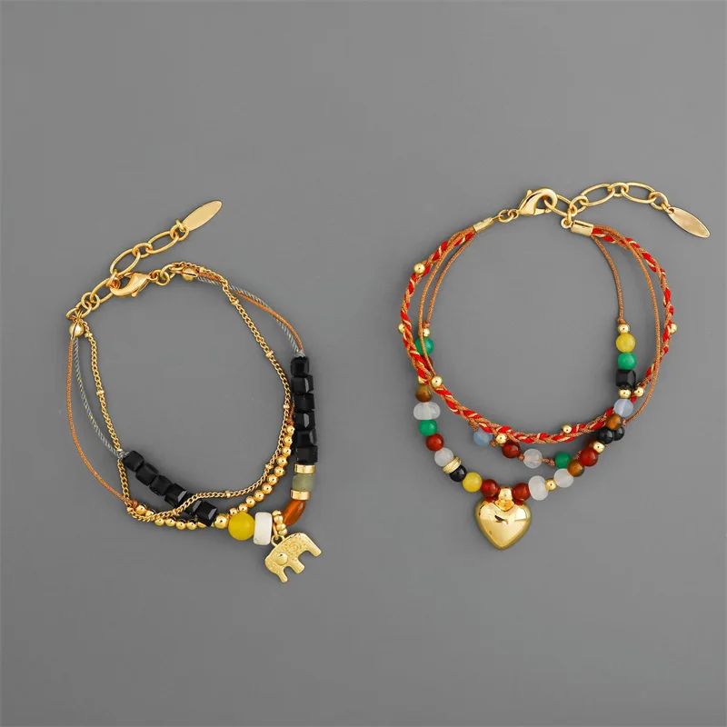 Vintage Ethnic style Handmade Rope Multi-layer Love Elephant Bracelet for men&women Fashion Hibiscus Flower Exquisite Jewelry
Vintage Ethnic style Handmade Rope Multi-layer Love Elephant Bracelet for men&women Fashion Hibiscus Flower Exquisite Jewelry