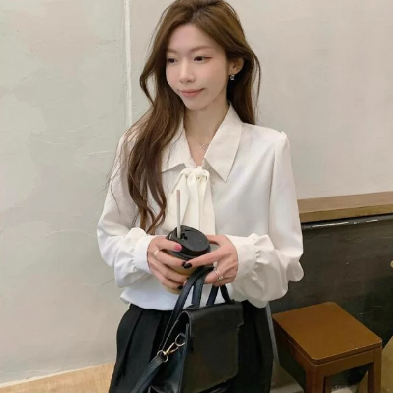 Korean Style Women's Long Sleeve Slimming Blouse Cotton Blend Women Office Casual Wear Spring Summer Casual Long Sleeve Blouse
Korean Style Women's Long Sleeve Slimming Blouse Cotton Blend Women Office Casual Wear Spring Summer Casual Long Sleeve Blouse