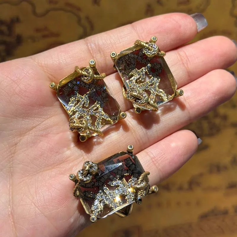 Vintage Transparent Glass Crystal Necklace Earrings Square Jewelry Sets Gold Color Flower Women Wedding Luxury Rich Gift 2026
Vintage Transparent Glass Crystal Necklace Earrings Square Jewelry Sets Gold Color Flower Women Wedding Luxury Rich Gift 2026