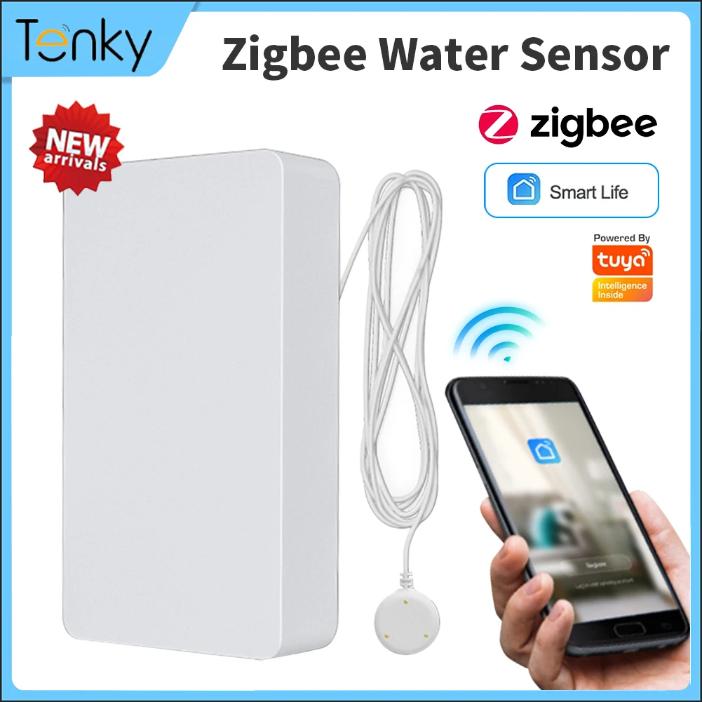 Датчик утечки воды Tuya Zigbee, детектор с оповещением об обнаружении, с монитором и управлением через приложение
Датчик утечки воды Tuya Zigbee, детектор с оповещением об обнаружении, с монитором и управлением через приложение