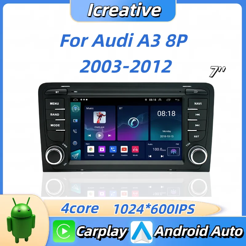 Car Radio Android for Audi A3 8P 2003-2012 Carplay Multimedia Vedio Player 2Din Autoaudio Intelligent Head Unit Navigation GPS
Car Radio Android for Audi A3 8P 2003-2012 Carplay Multimedia Vedio Player 2Din Autoaudio Intelligent Head Unit Navigation GPS
