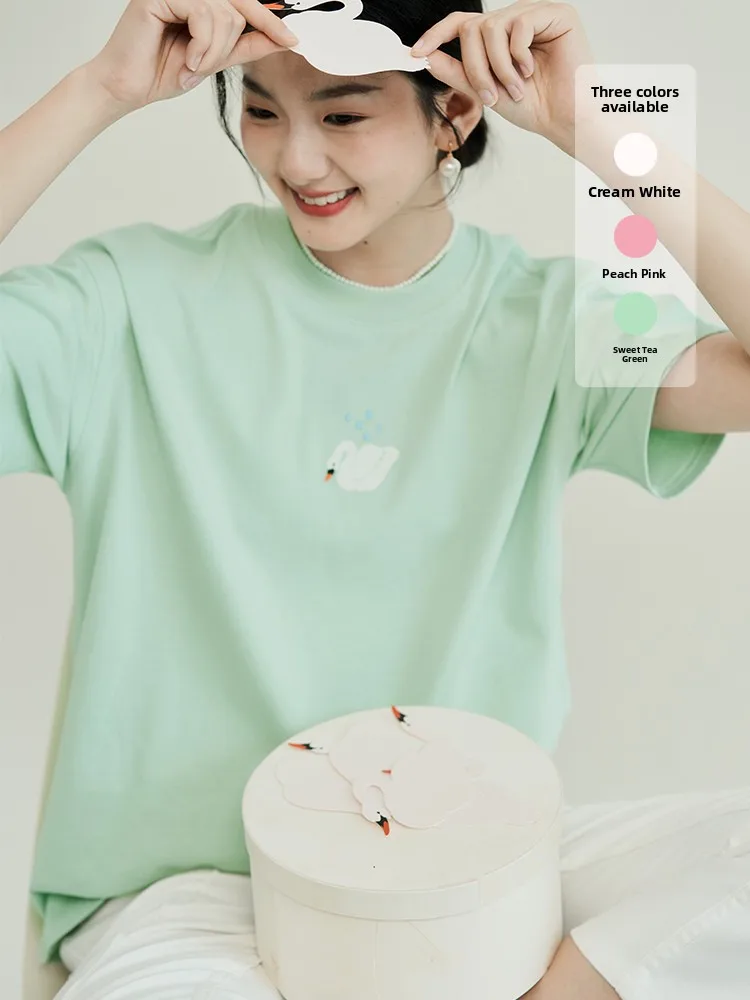 SimpleRetro Collaborative Original Embroidered Short Sleeve T-Shirt Women's Summer Loose Versatile Pure Cotton Top
SimpleRetro Collaborative Original Embroidered Short Sleeve T-Shirt Women's Summer Loose Versatile Pure Cotton Top