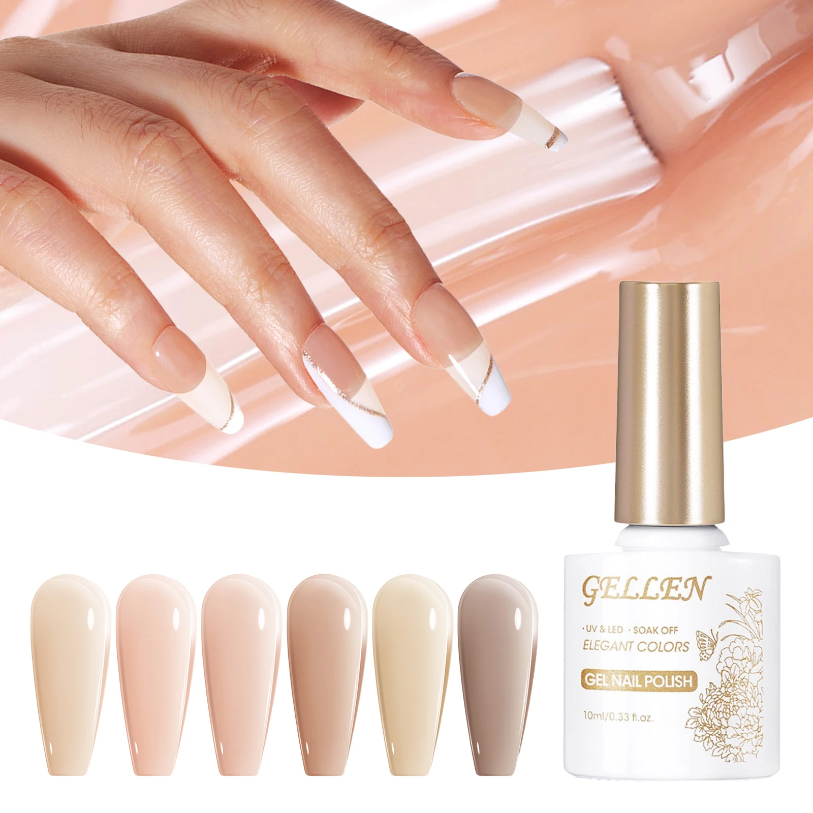 GELLEN 6-цветный набор гель-лаков для ногтей Jelly Brown Natural Nude Pink Набор гелей для маникюра Soak Off UV Cured Nails Art Supplies DIY Women
GELLEN 6-цветный набор гель-лаков для ногтей Jelly Brown Natural Nude Pink Набор гелей для маникюра Soak Off UV Cured Nails Art Supplies DIY Women