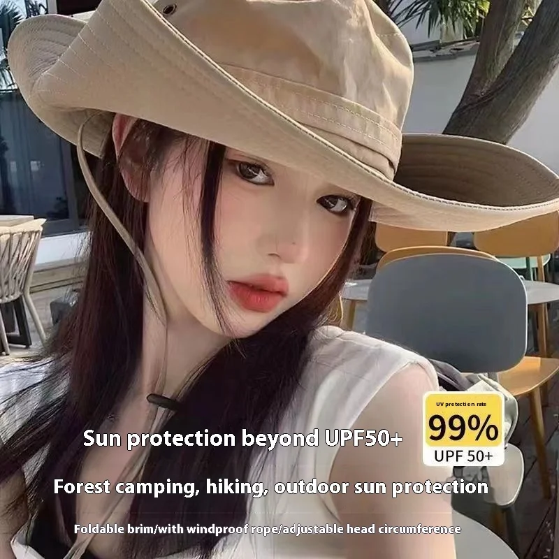 Outdoor Cowboy Hat Men and Women Climbing Fisherman Hat Sunscreen Fishing Mountaineering Sunshade Hiking Sun Hat
Outdoor Cowboy Hat Men and Women Climbing Fisherman Hat Sunscreen Fishing Mountaineering Sunshade Hiking Sun Hat