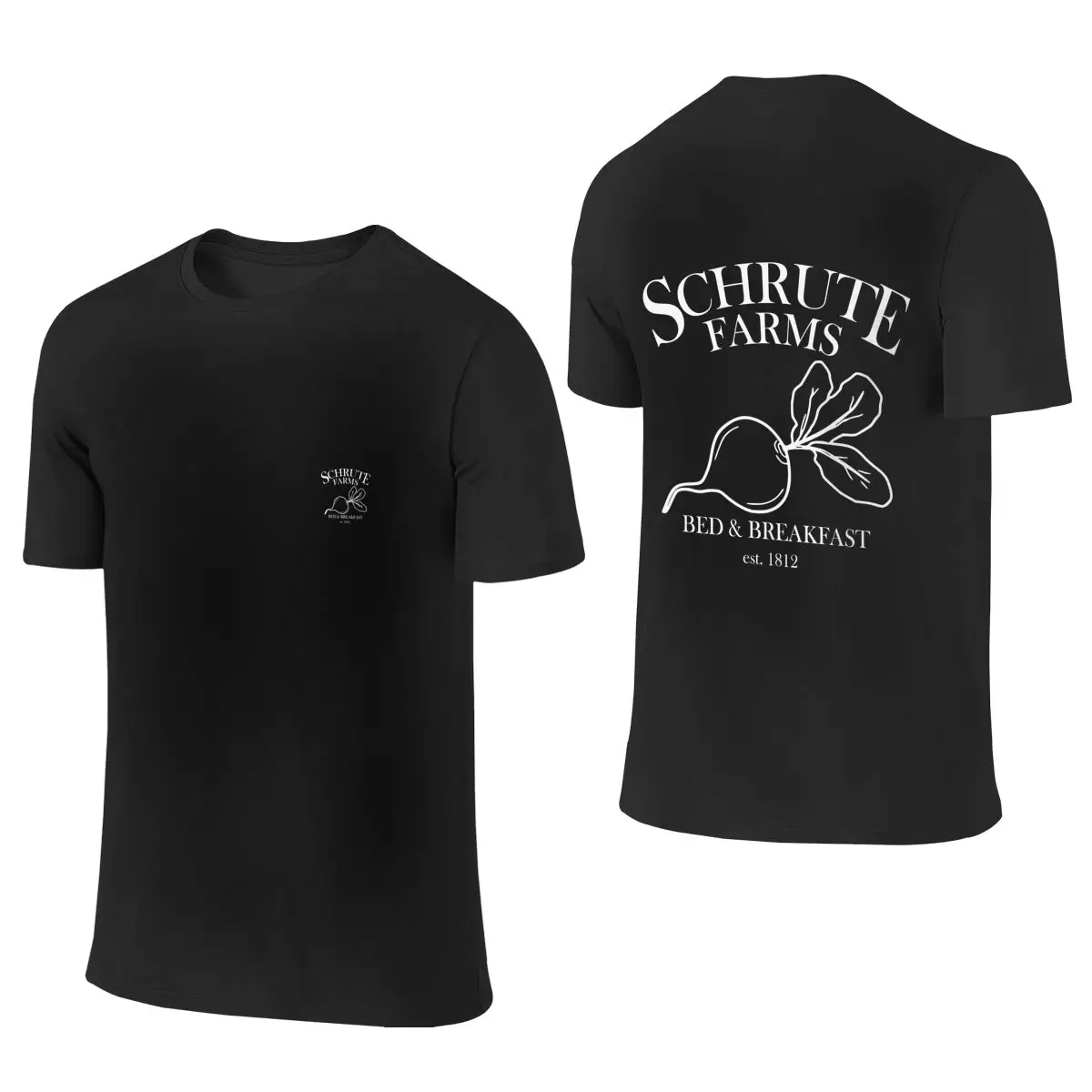 Schrute Farms Logo Men's Short Sleeve T-shirt Round Neck 100% Cotton T shirt S-6XL
Schrute Farms Logo Men's Short Sleeve T-shirt Round Neck 100% Cotton T shirt S-6XL