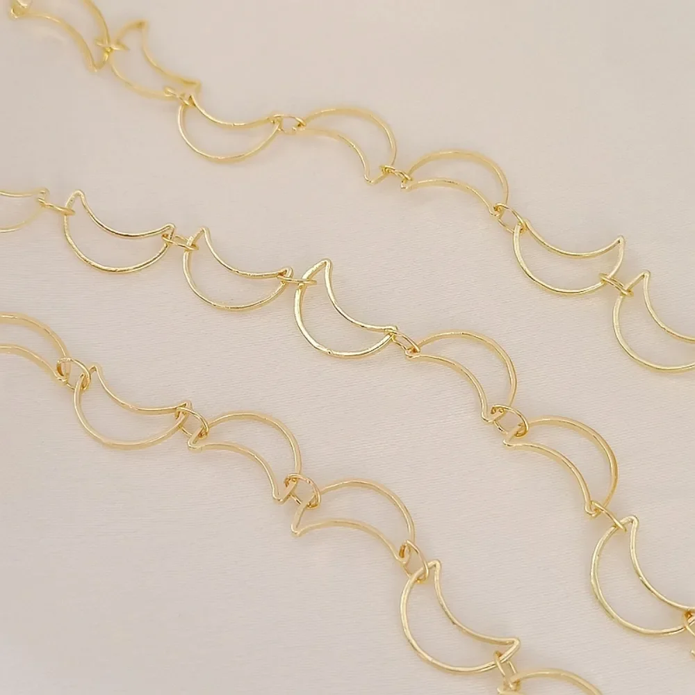 Copper-clad Gold 14K Moon-shaped Chain Crescent Loose Chain Semi-finished Product Bracelet Necklace DIY Accessory Material
Copper-clad Gold 14K Moon-shaped Chain Crescent Loose Chain Semi-finished Product Bracelet Necklace DIY Accessory Material