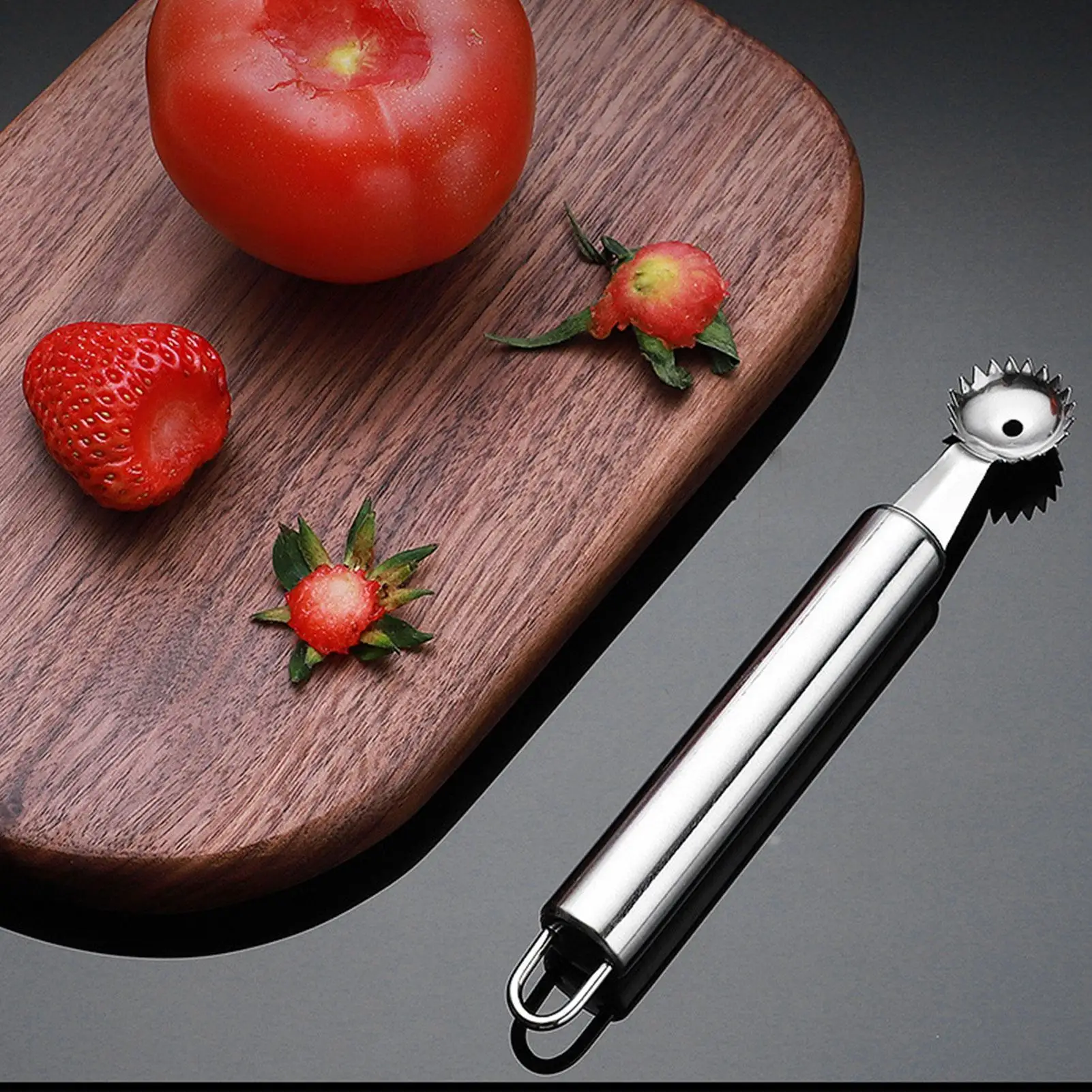Tomato Corer Remover Strawberry Stem Remover Tool Portable Stainless Steel Tomato Stem Remover Vegetable Fruit Stem Remover
Tomato Corer Remover Strawberry Stem Remover Tool Portable Stainless Steel Tomato Stem Remover Vegetable Fruit Stem Remover