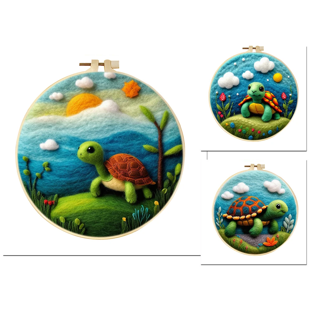 GATYZTORY 1 Pack Needle Felt Starter Set Wool Painting Diy Gift Tortoise Needle Felting Painting For Home Art
GATYZTORY 1 Pack Needle Felt Starter Set Wool Painting Diy Gift Tortoise Needle Felting Painting For Home Art